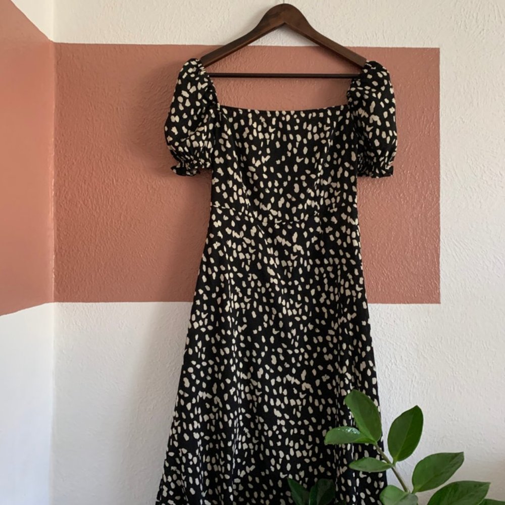 Adorable Dalmatian Print Dress